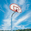 Image of Jaypro Gooseneck Basketball System (3-1/2" Pole w/ 36" Offset) 54"W x 36"H Aluminum Fan Backboard