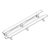 Image of Jaypro Indoor Bleacher - 15 ft. (2 Row - Single Foot Plank) - Tip & Roll BLCH-2TRG