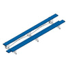 Image of Jaypro Indoor Bleacher - 15 ft. (2 Row - Single Foot Plank) - Tip & Roll (Powder Coated) BLCH-2TRGPC