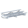 Image of Jaypro Indoor Bleacher - 15 ft. (3 Row - Double Foot Plank) - Tip & Roll BLDP-3TRG