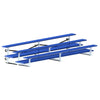 Image of Jaypro Indoor Bleacher - 15 ft. (3 Row - Double Foot Plank) - Tip & Roll (Powder Coated) BLDP-3TRGPC