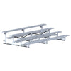 Image of Jaypro Indoor Bleacher - 15 ft. (4 Row - Single Foot Plank) - Tip & Roll BLCH-4TRG