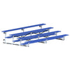 Image of Jaypro Indoor Bleacher - 15 ft. (4 Row - Single Foot Plank) - Tip & Roll (Powder Coated) BLCH-4TRGPC