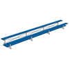 Image of Jaypro Indoor Bleacher - 21 ft. (2 Row - Double Foot Plank) - Tip & Roll (Powder Coated) BLDP-221TRGPC