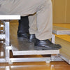 Image of Jaypro Indoor Bleacher - 21 ft. (4 Row - Double Foot Plank) - Tip & Roll (Powder Coated) BLDP-421TRGPC