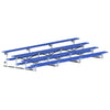 Image of Jaypro Indoor Bleacher - 21 ft. (4 Row - Single Foot Plank) - Tip & Roll (Powder Coated) BLCH-421TRGPC