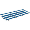 Image of Jaypro Indoor Bleacher - 21 ft. (4 Row - Single Foot Plank) - Tip & Roll (Powder Coated) BLCH-421TRGPC
