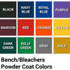 Image of Jaypro Indoor Bleacher - 27 ft. (2 Row - Double Foot Plank) - Tip & Roll (Powder Coated) BLDP-227TRGPC