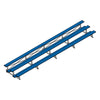 Image of Jaypro Indoor Bleacher - 27 ft. (3 Row - Single Foot Plank) - Tip & Roll (Powder Coated) BLCH-327TRGPC
