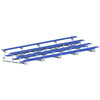 Image of Jaypro Indoor Bleacher - 27 ft. (4 Row - Single Foot Plank) - Tip & Roll (Powder Coated) BLCH-427TRGPC