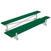 Image of Jaypro Indoor Bleacher - 7-1/2 ft. (2 Row - Double Foot Plank) - Tip & Roll (Powder Coated) BLDP-275TRGPC