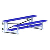 Image of Jaypro Indoor Bleacher - 7-1/2 ft. (2 Row - Single Foot Plank) - Tip & Roll (Powder Coated) BLCH-275TRGPC