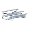 Image of Jaypro Indoor Bleacher - 7-1/2 ft. (3 Row - Double Foot Plank) - Tip & Roll BLDP-375TRG