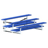 Image of Jaypro Indoor Bleacher - 7-1/2 ft. (3 Row - Double Foot Plank) - Tip & Roll (Powder Coated) BLDP-375TRGPC