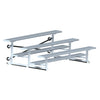 Image of Jaypro Indoor Bleacher - 7-1/2 ft. (3 Row - Single Foot Plank) - Tip & Roll BLCH-375TRG