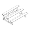 Image of Jaypro Indoor Bleacher - 7-1/2 ft. (3 Row - Single Foot Plank) - Tip & Roll BLCH-375TRG