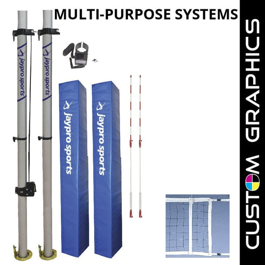 Jaypro Multi-Sport Net System with Custom Graphics