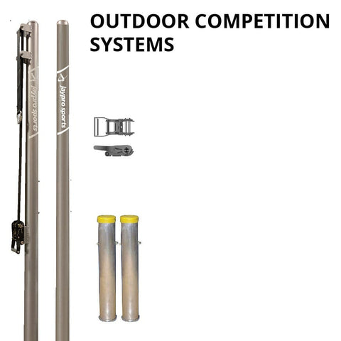 Jaypro Outdoor Volleyball Uprights - Competition (3-1/2 in.) (Round Pole) OCV-900