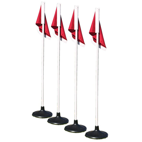 Jaypro Premium Corner Flags with Rubber Base (Set of 4) RBF-4