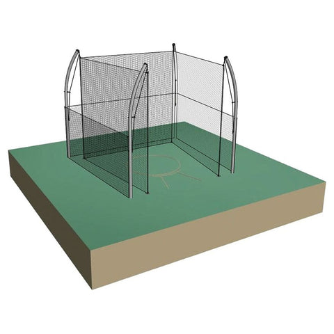 Jaypro Shot Cage 34.92 Degree Throwing Sector with Safety and Barrier Nets SC-25BN