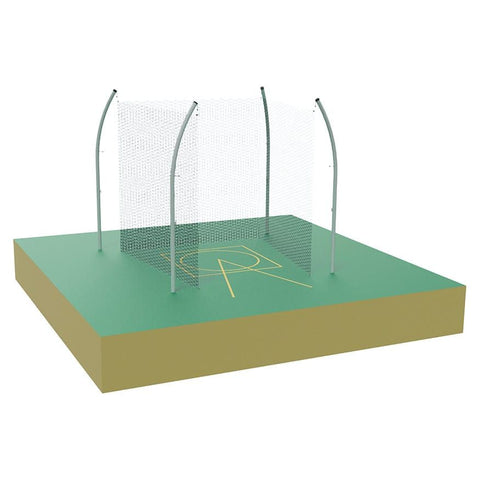 Jaypro Shot Cage 34.92 Degree Throwing Sector with Safety Nets SC-25