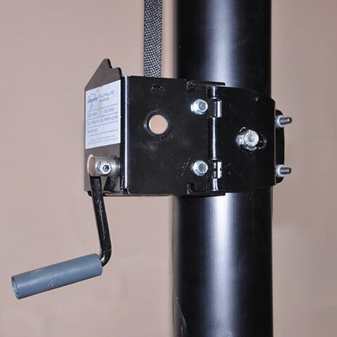 Jaypro T-Base Competition Volleyball Net System (FeatherLite Pin-Stop Height Adjust Upright)