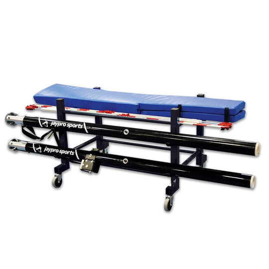Jaypro Volleyball Equipment Carrier (42 in.L x 32 in.W - 4 Poles) - Standard EC-500