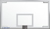 Image of Jaypro Wall-Mounted Basketball Backstop Stationary Glass Backboard
