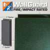 Image of Jaypro Wall Padding WallGuard Fire/Impact Rated (2 ft. x 6 ft.) (1 in. Lip Top & Bottom) JWP-AI-26