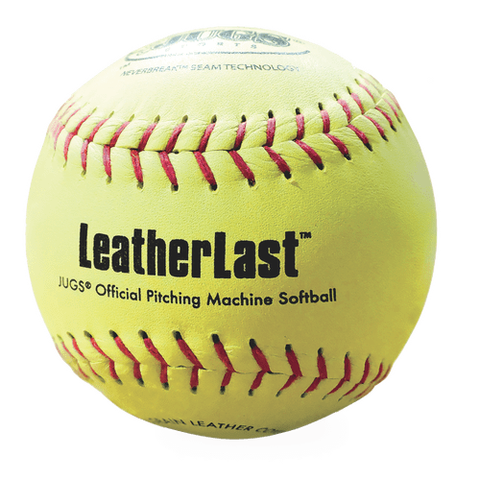 JUGS Bucket of LeatherLast Pitching Machine Softballs (2 Dozen) B5260