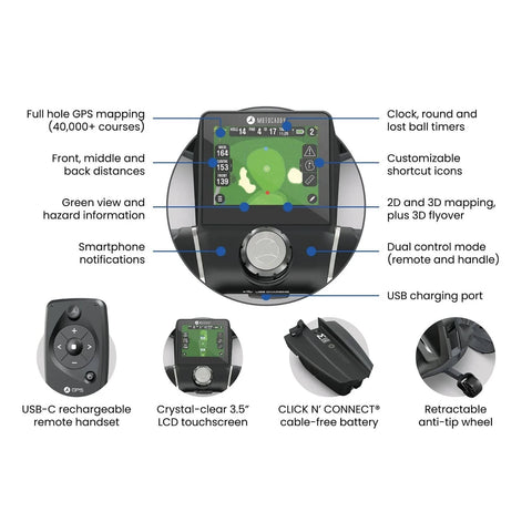 Motocaddy 2026 M7 GPS Remote Electric Golf Caddy