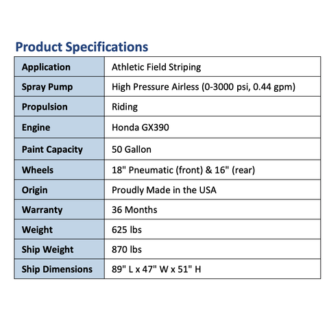 Newstripe NewRider 5000 Airless Riding Field Line Striper 10003033