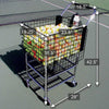Image of OnCourt OffCourt Deluxe Club Cart w/ Cover & Mesh Divider CEDCC