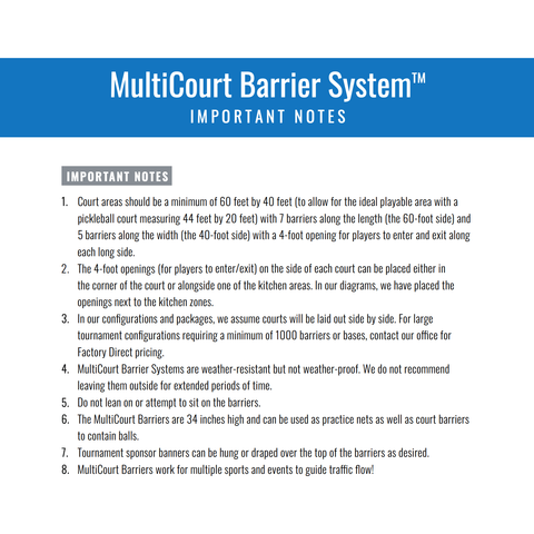 OnCourt OffCourt MultiCourt Barrier System