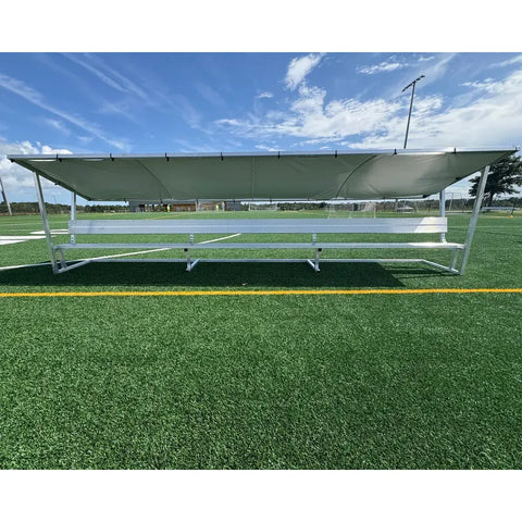 PEVO 15' Covered Bench with Backrest TBC-15