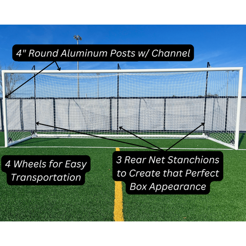 PEVO 8' x 24' Stadium Series Portable Soccer Goal SGM-8x24STB