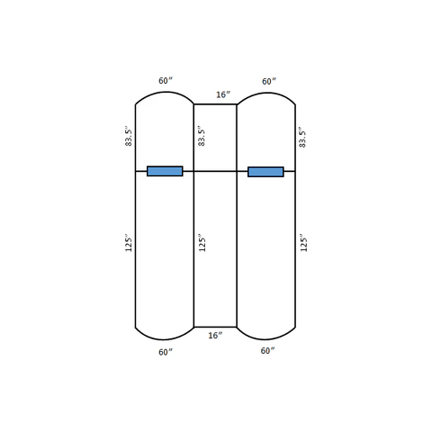 Pitch Pro 1810P Bullpen Double Lane Mound