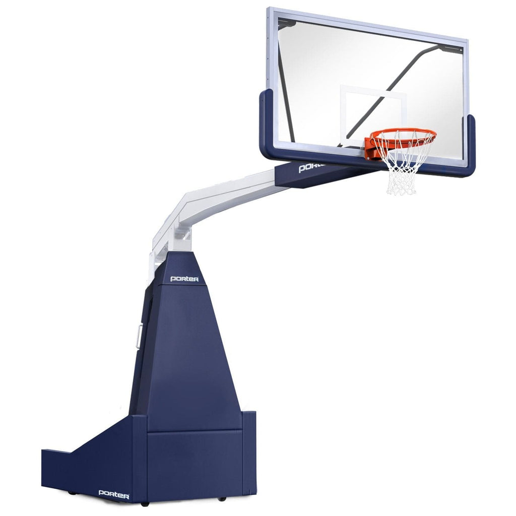 Porter 1635 Competition Spring-Assisted Portable Basketball Hoop w/ 10 ...