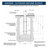 Image of Porter 3-1/2" Dia. Outdoor Ground Sleeve 00403000