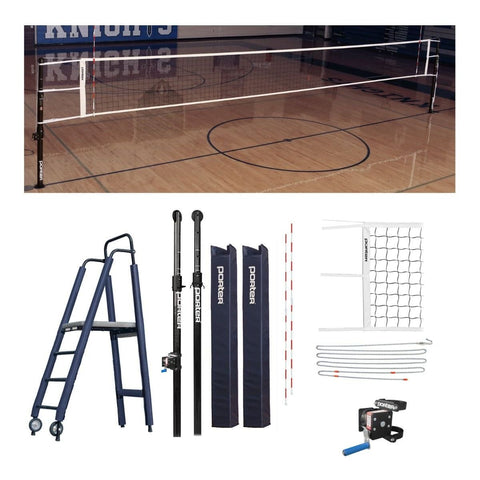 Porter 3" Powr Carbon II VB Competition Plus Volleyball System 20930