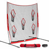 Image of Powernet Football QB Pass Accuracy Trainer 8' x 8' Portable Passing Net 1127