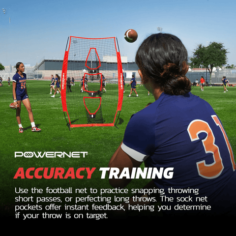 Powernet Football Receiver Passing Net 4x8 FT 1127-2