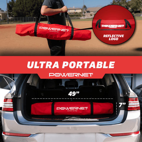 Powernet Portable Lacrosse Goal 4x4 FT Heavy Duty 1200