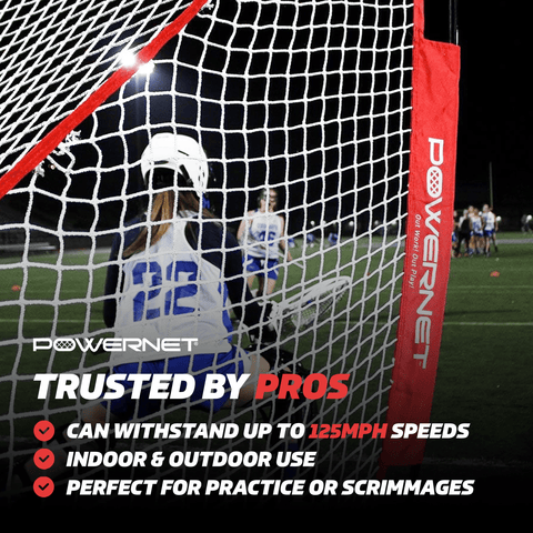Powernet Portable Lacrosse Goal 4x4 FT Heavy Duty 1200