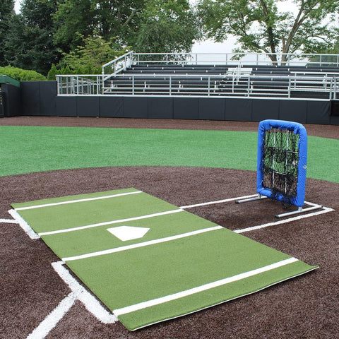 ProMounds 12' X 6' Batting Mat Pro With Inlaid Home Plate