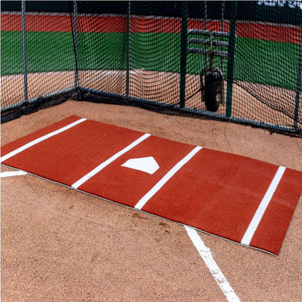Batters Rug ProMounds 12' X 6' Batting Mat Pro With Inlaid Home Plate – Pro Sports ...