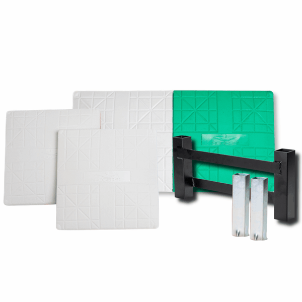 Rogers Pro-Style Base Set w/ Double First Base White/Green RPSB-2-DBL ...