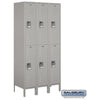 Image of Salsbury 12" Wide Double Tier Standard Metal Locker 36" W x 78" H x 15" D (Unassembled)