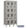 Image of Salsbury 12" Wide Double Tier Vented Metal Locker 36" W x 78" H x 18" D (Unassembled)