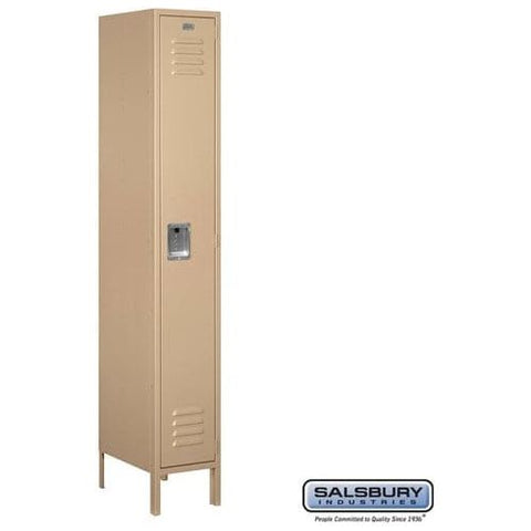 Salsbury 12" Wide Single Tier Standard Metal Locker 12" W x 78" H x 12" D (Unassembled)